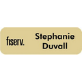 Engraved Plastic Name Badge with Personalization 1" x 3"